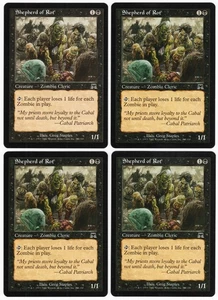 Shepherd of Rot x4 4x 2002 Onslaught PLAYSET Black Common Creature MTG NM AZ1 - Picture 1 of 2