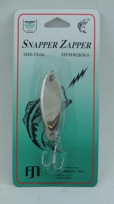 Dolphin 12KM-S Argento 1/2 Oz Snapper Zapper Spoon Kast Master Confezione Da 12 - Immagine 1 di 3