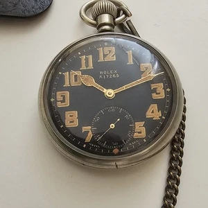 Reloj de bolsillo Rolex militar británico Segunda Guerra Mundial para hombre - Imagen 1 de 15