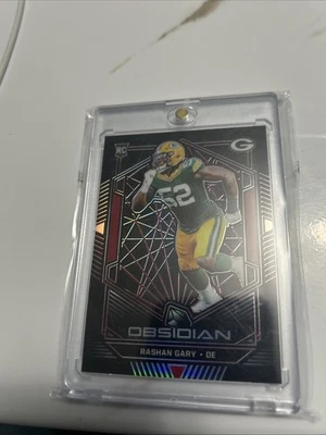 2019 Panini Obsidian Rookies Rashan Gary #189 Electric Etch Red /5 (RC) - Image 1 of 2