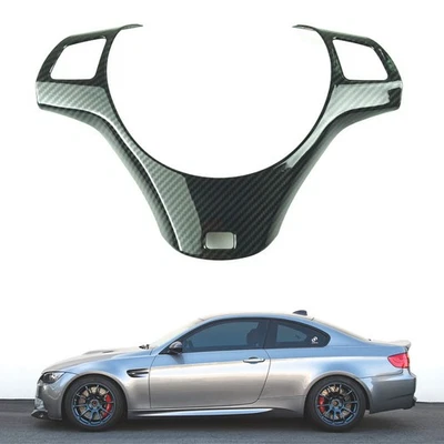 For BMW M 3 E90 E91 E92 E93 2005-11 Carbon Fiber Steering Wheel Trim Cover Frame - Image 1 of 4