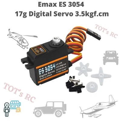 EMax ES 3054 17g (20g) Metal Gear Digital Servo RC Airplane Heli Car - Image 1 of 4
