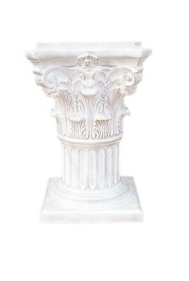 Griechische Säule , Höhe 72cm  Tisch Säulen Blumensäule Farbe: Weiß Mit Gold • 199€