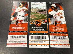 ORIOLES~2016 BIGLIETTO STUB 22/07/16-7/23/16-7/24/16 VS INDIANI - Foto 1 di 4