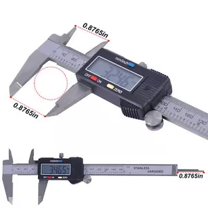 6 Zoll Edelstahl Elektronischer LCD Digital Vernier Bremssattel Mikrometer Metrisch SAE - Bild 1 von 5