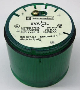 Telemecanique XVA-C331 Stack Light Lens, Green, XVAC331, XVA-LC3 w/o Lamp - Picture 1 of 3