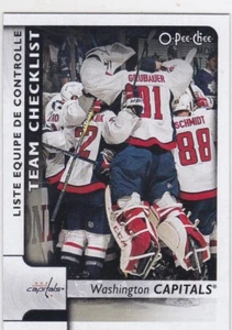 WASHINGTON CAPITALS 2017-18 17-18 OPC O-PEE-CHEE TEAM CHECKLIST SP #589 - Picture 1 of 1