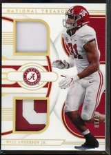 Will Anderson Jr Rookie /10 Dual Patch Gold 2023 Panini National Treasures Bama