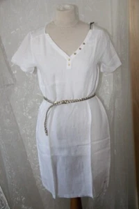 ORIGINAL HARRIS WILSON Kleid Leinen weiß Gr. 2 oder 38 neu - Bild 1 von 1