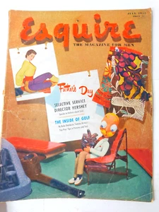 1951 Esquire Magazine July-  Al Moore Pin-Up-Robert Ruark Article - Picture 1 of 12