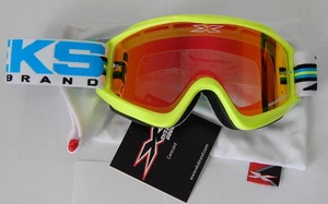 Motorcycle Goggles Cycle/ATV EKS X-Brand Limited X-series Flo. Yell/Orange lens - Picture 1 of 1