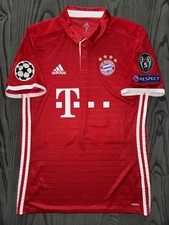 2016/17 Adidas FC Bayern Munich Alaba Match Issued Champions League Home Jersey