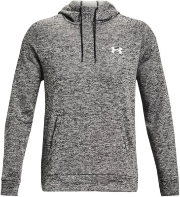 NEW Men's Under Armour Fleece Twist Hoodie Heather Black XLarge MSRP $60.00 - Image 1 of 4