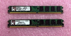 2 X 2GB KINGSTON PC2-5300 DDR2-667 NON-ECC MEMORY  KVR667D2/2G - 4GB TOTAL - Picture 1 of 2