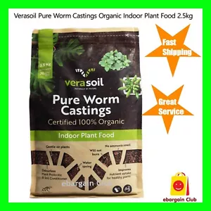 Verasoil Pure Worm Castings Organic Indoor Plant Food 2.5kg Odourless - Picture 1 of 3