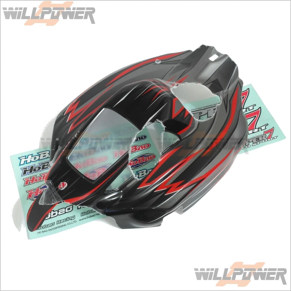 TQ Printed Painted Body Shell Cover #87605R (RC-WillPower) HOBAO Hyper 7 - Image 1 of 1