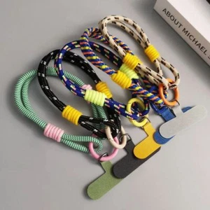 Candy Colors Anti-lost Rope Nylon Phone Wrist Straps Phone Case Strap - Photo 1 sur 17