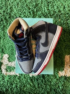 Size 10.5 - Nike SB Dunk High x Reese Forbes Denim 2017 - Picture 1 of 5