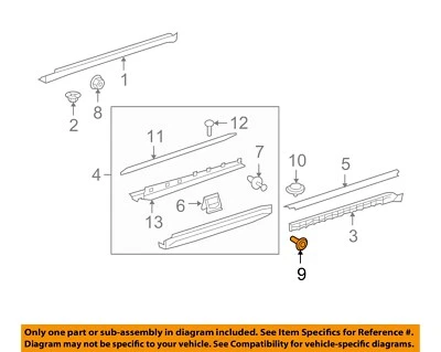 MERCEDES OEM 07-12 GL450 Exterior-Running Board Screw 000000004520 - Image 1 of 2