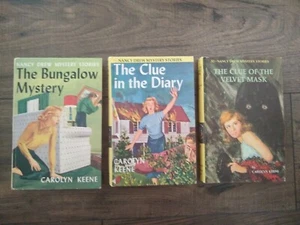 Vintage Nancy Drew Hardcover Books, Lot Of 3 (#3,7,30) Very Good Condition - Picture 1 of 5