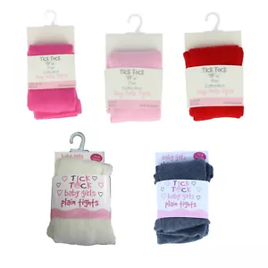 Medias lisas para niñas/bebés rosa, rosa oscuro o rojo de Tick Tock 1,99 € - Imagen 1 de 41