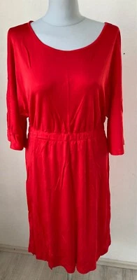 Alba Moda Kleid Gr. 40 100% Viskose rot  Neu ohne Etikett - Bild 1 von 4