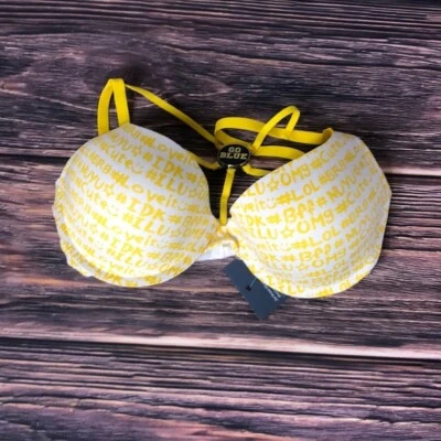 Sujetador NUYU University Of Michigan Wolverines Go Azul NUEVO Mujer Magnético Talla 34A Foto 1 de 4