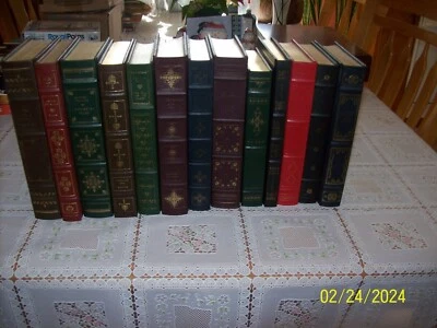 Franklin Library book lot of 14 Classics includes Wuthering Heights, The Odyssey Foto 1 de 4
