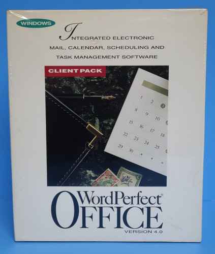 WordPerfect Office Version 4.0 Windows Client Pack Computer Program ...