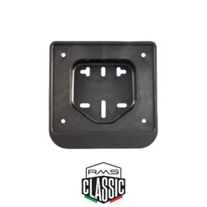 🇮🇹 PORTA TARGA NERO VESPA 50 SPECIAL SCOOTER CICLOMOTORE UNIVERSALE 150x155 - Picture 1 of 2