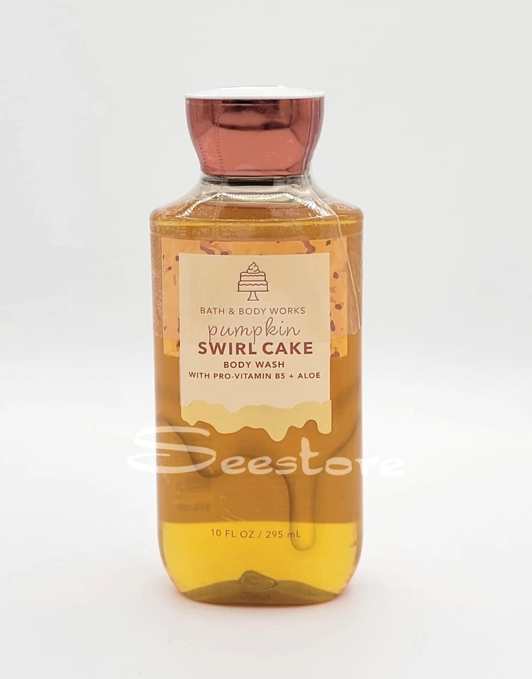 Gel de ducha para pasteles Bath & Body Works Pumpkin Swirl lavado corporal 10 fl oz nuevo Foto 1 de 1