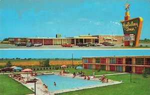 Lincoln NE Nebraska, Holiday Inn, gran letrero, publicidad, postal vintage - Imagen 1 de 2