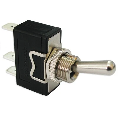 LEVER TOGGLE REVERSING SWITCH UNIVERSAL 250V 16A ON ON 2 WAY POSITION 3 TERMINAL - Image 1 of 4