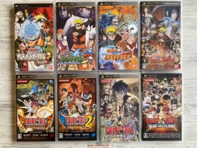 SONY PSP  Naruto Narutimet & Fairy Tail 1 2 & Zelef Kakusei & Sunday vs Magazin - Image 1 of 4