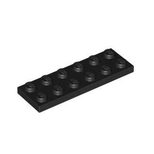 3795 LEGO® Plate 2 x 6, 10 piezas, black, nuevo - Imagen 1 de 2