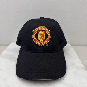 Manchester United Hat Cap Mens Black Adjustable Official Merchandise Soccer - Picture 1 of 8