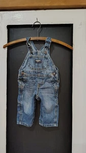 Oshkosh blue denim overalls size 6 months - Picture 1 of 7