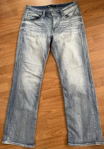 BKE Buckle Jake Straight Leg Jeans Men's 32x32 Light Blue Wash - Picture 1 of 6