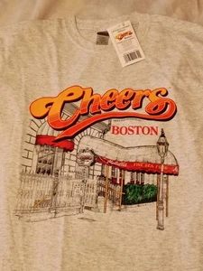 Cheers Boston aschgrau Grafik T-Shirt Medium neu mit Etikett - Bild 1 von 7