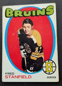 1971-72 Topps Hockey Card #7 - Fred Stanfield - Boston Bruins - Picture 1 of 2
