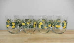 Royal Norfolk Vibrant Lemon Double Old Fashioned Glassware 16 oz Set of 4 - Picture 1 of 8