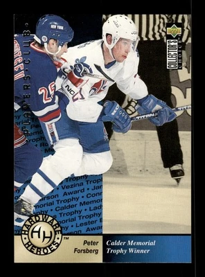 1995-96 Upper Deck Collector's Choice Player's Club #391 - Peter Forsberg - Image 1 of 2
