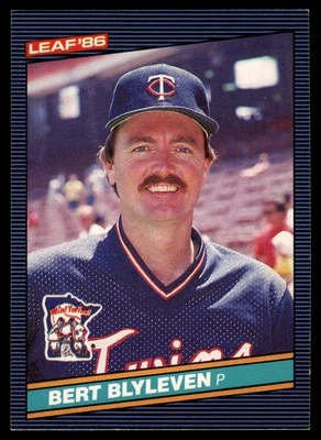 1986 Leaf #88 Bert Blyleven - Image 1 of 2