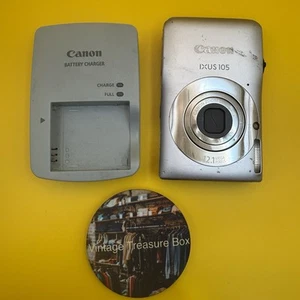 Canon IXUS 105 Digital Camera 12.1MP 4x Zoom Silver Excellent Working Condition - Picture 1 of 10