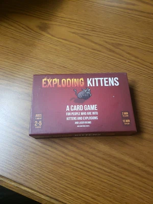 Admagic Exploding Kittens A Card Game 1st Edition Flip Top Magnet 15 Min - Image 1 of 3