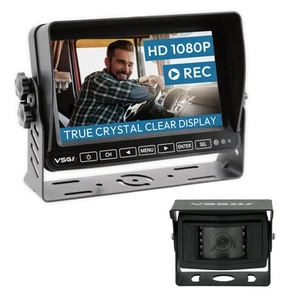 7" Truck Kit HD Resolution Rear View System Camera Kit 120° 12-24V IP67 Night Vision - Picture 1 of 8