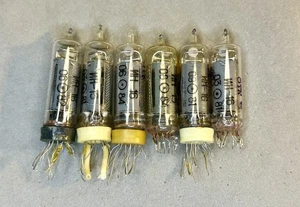 6 STÜCK IN-16 GEBRAUCHTE VINTAGE VAKUUM NIXIE RÖHRE FÜR UHR - Bild 1 von 7