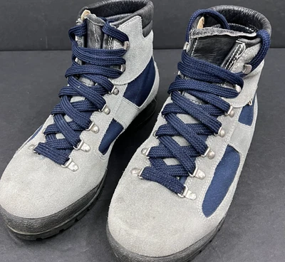 Botas de caminhada Scarpa Skywalk masculinas 7 femininas 9 couro cordura azul - Imagem 1 de 4