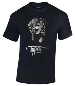 2Pac Inspired T-Shirt Unisex Tupac Biggy Gangster Rap T Shirt Hip Hop Unisex Tee - Picture 1 of 8