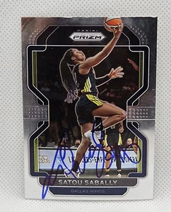 Tarjeta firmada con autógrafo de Satou Sabally 2022 Panini Prizm WNBA DALLAS WINGS #34 - Imagen 1 de 1